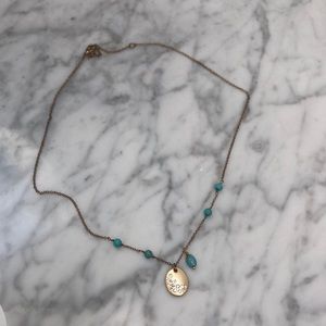 ✿✿ Gold & Turquoise Necklace